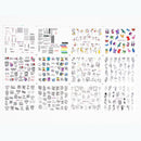 Abstract Art Design Mixed DIY Nail Art Water Transfer Stickers Decals Manicure
