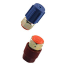 3/8" High 7/16" Low AC A/C Conversion Adapter R12 to R134a Quick Disconnect