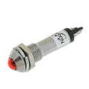 10pcs 8mm 24V Red LED Metal Indicator Light XD8-2