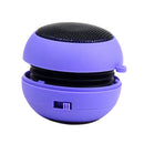Fashion Mini Burger Stereo USB PC Subwoofer Rechargeable Speaker Purple