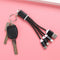 3 In 1 Usb Sync Data Charger Cable Cord Key Ring For  & Android Type-C M&E