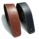 Leather Guitar Strap Adjustable Soft Bass Straps Accessories Black