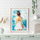 5D DIY Full Drill Diamond Painting Ballet Girl Cross Stitch Embroidery Set