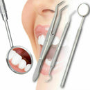 3Pcs Stainless Steel Dental Tool Kit Dentist Teeth Hygiene Gift Picks Mirro A8S4