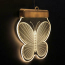 Butterfly LED Fairy String Light Hanging Wall Lamp Wedding Party Home Decor A