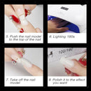 Set of 100 Coffin Nails Long Natural Full Colver Acrylic False Nails Ballerina