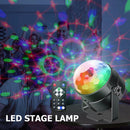 Sound Activated Strobe Disco Light Self-Propelled LED RGB Stage Lamp (EU) A