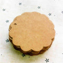 50Pcs Flower KRAFT TAG Swing Paper Blank Brown PartyAccessories Tools Gift