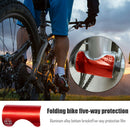 Folding Bicycle Bottom Bracket Frame Protector Pads for Brompton (Red)