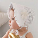 Spring Cap Summer Sweet Princess Hollow Baby Girls Hat Lace-up Beanie Cotto
