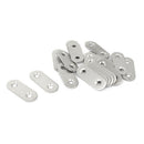 Stainless Steel Flat Bracket Straight Mending Fixing Plates 40mm 20pcs