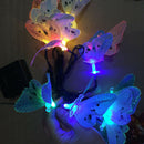 Solar Powered 12LED Butterfly Fairy String Light Lamp Outdoor Garden Decoration