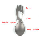 Outdoor Camping Picnic Stainless Steel Fork Spoon Tableware Ultralight Useful