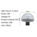 USB Mini LED RGB Disco Stage Light Party Club DJ KTV Xmas Magic Phone Ball Lamp