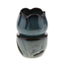 Lotus Incense Burner Fragrance Oil Tart Warmer Holder Candle Holder Blue