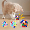 3x Cat Cat Ball Toys Eco-friendly Pet Exercise Interactive Chew Chaser Toys