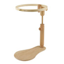 24Cm Stand Embroidery Hoop Wood Embroidery Cross Stitch Hoop Set Adjustable P7T7