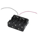 2 Pcs Black Plastic Battery Holder Case 10 x 1.5V AA Z8L5