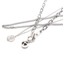 Metal Ball Coin Pendant Multi-layer Punk Casual Long Chain Necklace Jewelry  ME