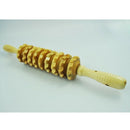 Lady Home Wooden Wheel 9 Rollers Belly Health Massager