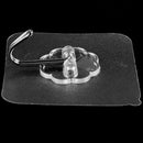 10 Packs Reusable Adhesive Hooks,Transparent Heavy Duty Wall Hooks with No