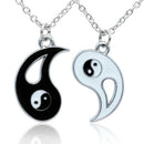 Women Men Yin Yang Necklace Pendant - Taoism Tai Chi Trigram Valentine's Da