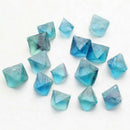 Hot Natural Stones Blue Fluorite Crystal Rock Specimen Octahedron Quartz Decor