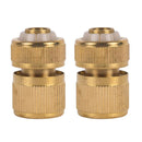 2x1/2 Inch Garden Water Hose Pipe  Accessories Watering Quick Brass
