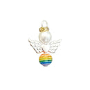 10pcs Rainbow Beads Guardian Angel Wings Charms Jewelry Pendant Kit Craft