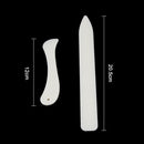 2Pcs/Set Diy Bone Handmade Leather Craft Edge Trimming Tool For Working Cutti JR