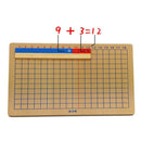 Montessori Educational Beechwood Addition and Subtraction Board Family Set