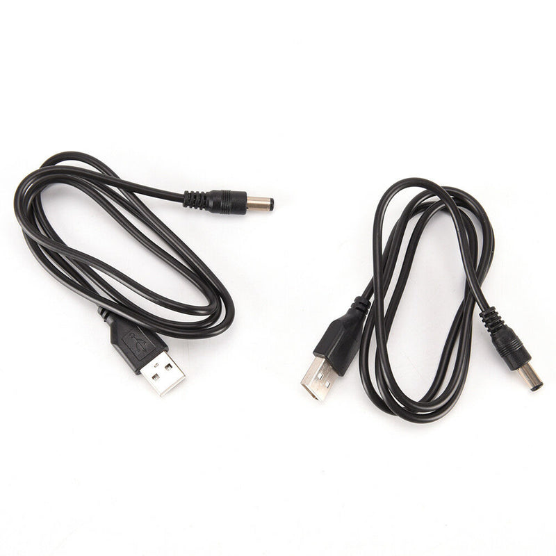 2PCS USB to DC5.5*2.1mm Power Cord USB to DC5.5 DC Cable Copper Charging Line3cd