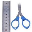 Mini Folding Stainless Steel Scissors Keychain Fishing Travel Cutter Blue