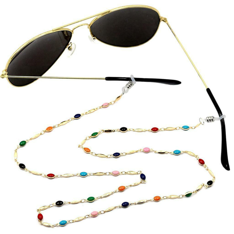 Enamel Beaded Eyeglasses Lanyard Rope Chain Sunglasses Strap Holder Retainer