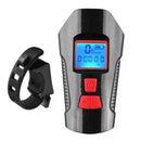 Bicycle Headlight LED Rechargeable Bike Plastic w/ Horn Deluxe Edition Red USB