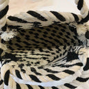 Round Thick Cotton Rope Woven Bags Women Beach Messenger Shoulder Handbags