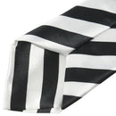 Children Cute Fashionable Elastic strap Diagonal Stripe Tie - Black + White