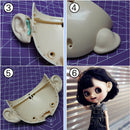1 Pairs Elf Ears & 5 Pairs Hands DIY Making for 12" RBL Blythe Takara Custom