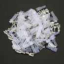 75Pcs 6.3mm Female Spade Crimp Terminal Connector Insulating Cover U5V4
