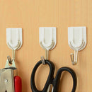 6Pcs Self Adhesive Wall Door Hook Hanger Bag Keys Bathroom Kitchen Sticky LJ
