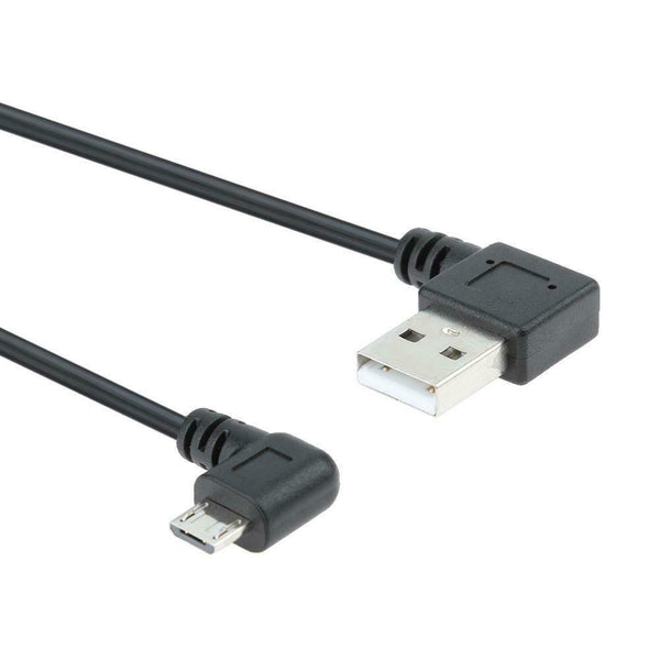 90 Degree 1.2m 4Ft USB2.0 Male to Micro USB Spring Charging Data Cable Wire #gib