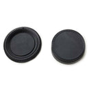 5X(Black Plastic Camera Body Cover + Rear Lens Cap for Nikon Digital SLR S3H4)