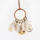 Dreamcatcher Wind Chimes Small Bronze Bells Car Pendant Home Decor Dream Ca E3M4