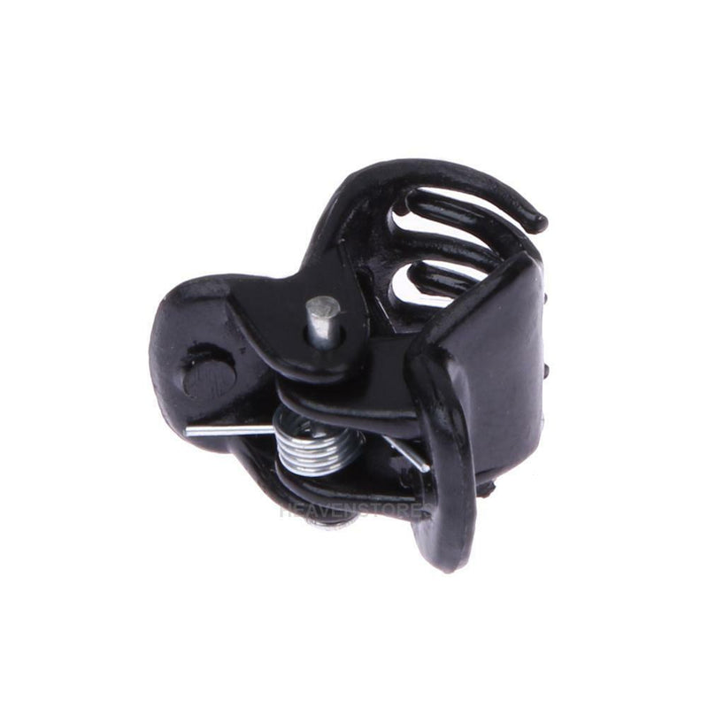 100pcs/bag Black Plastic Mini Hairpin Hair Claws Clip Clamp for Ladies 6 Claw