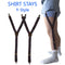Mens Shirt Stay Garters Y Shape Adjustable Elastic Shirt Straps Sock Non N u Gw