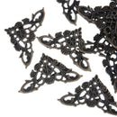 12PCS Metal Decorative Furniture Corner Bracket for Jewelry Box LJ