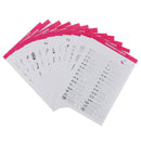 12Sheet Nail Art Training Practice Lines Drawing Painting Template LearningSEAU