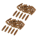 40Pcs Wooden Sewing Horn Toggle Buttons for DIY Scrapbooking Embellishments