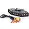 3-Way Audio Video AV RCA Switch Selector Box Composite Splitter with 3-RCA SP
