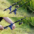 2 Pack Upgraded Rod Holders for Fishing Fish Pole Folding Holder Ground Ban